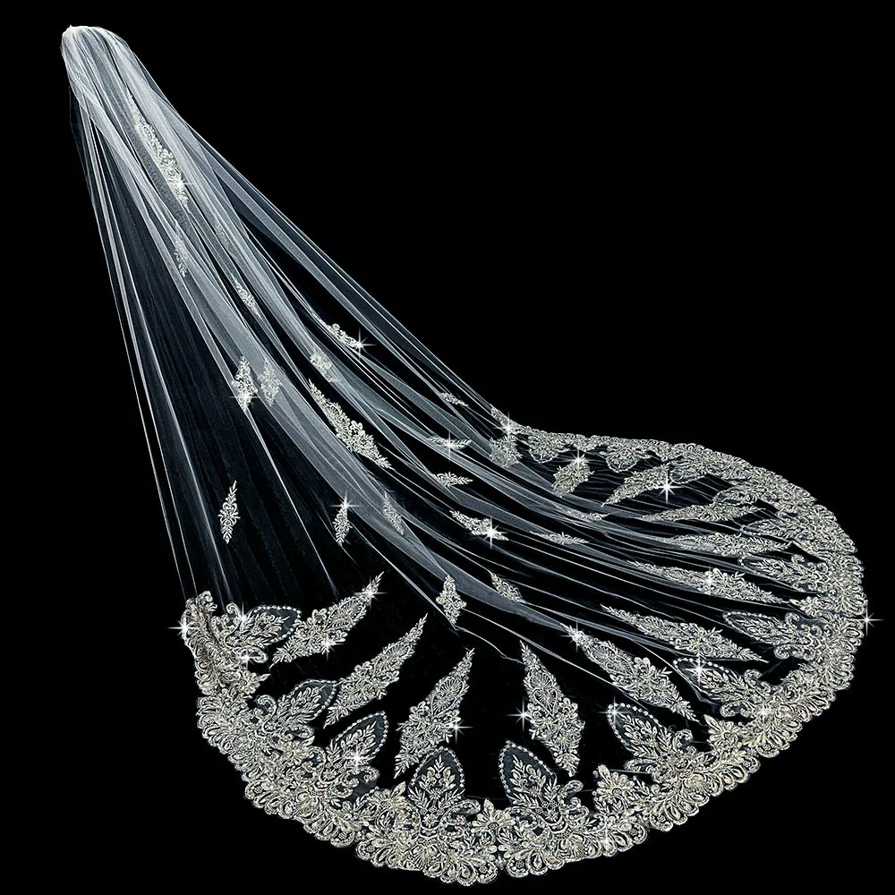 Wedding Veil Beaded Embroidery - Image 5