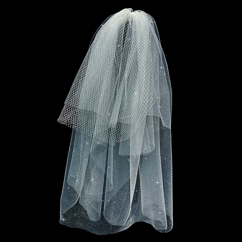 Wedding Veil Flash Mesh Puffy - Image 3