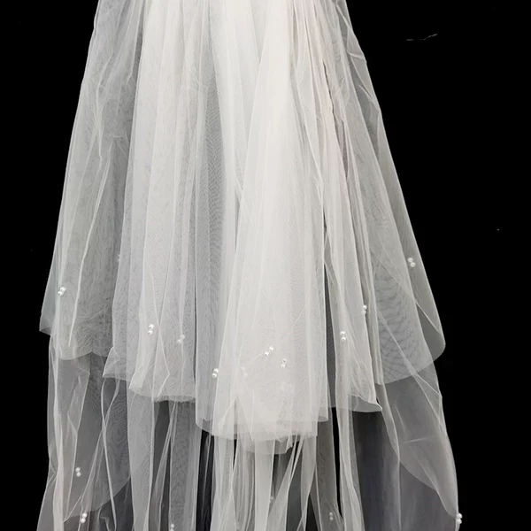 Wedding Veil Lace Short Bridal - Image 4
