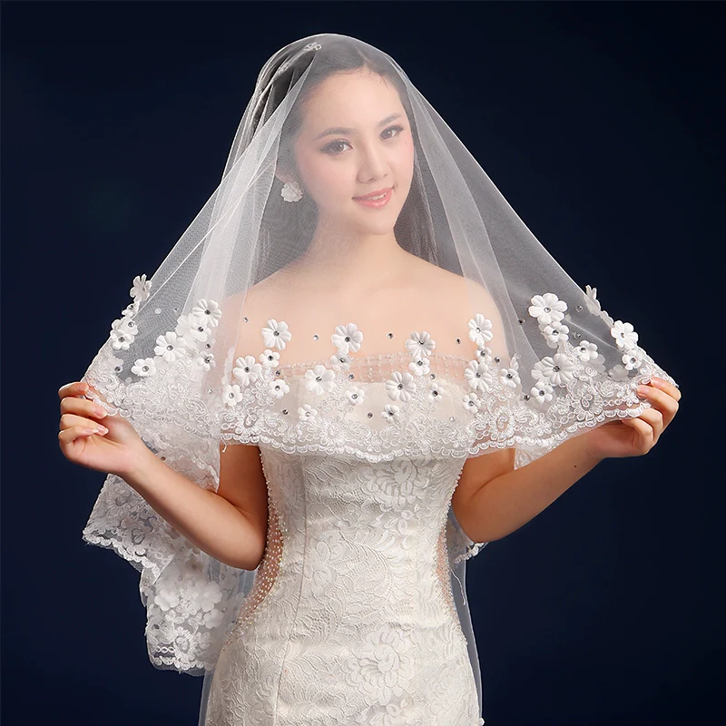 White Wedding Veil - Image 3