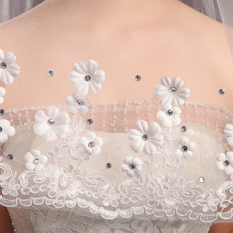White Wedding Veil - Image 4