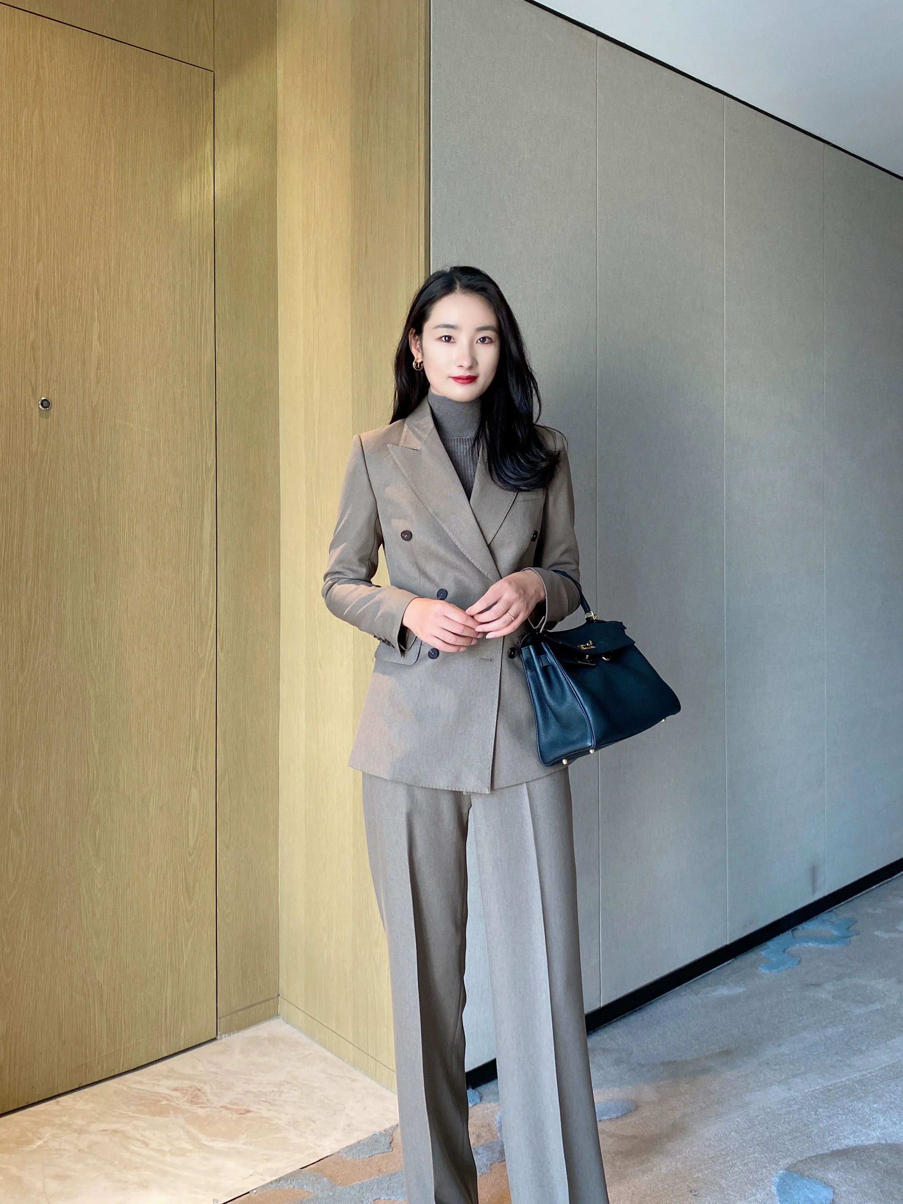 Winter Elite Classic Suit Jacket Set – Gray Camel High‑Quality Custom‑Made - Image 3